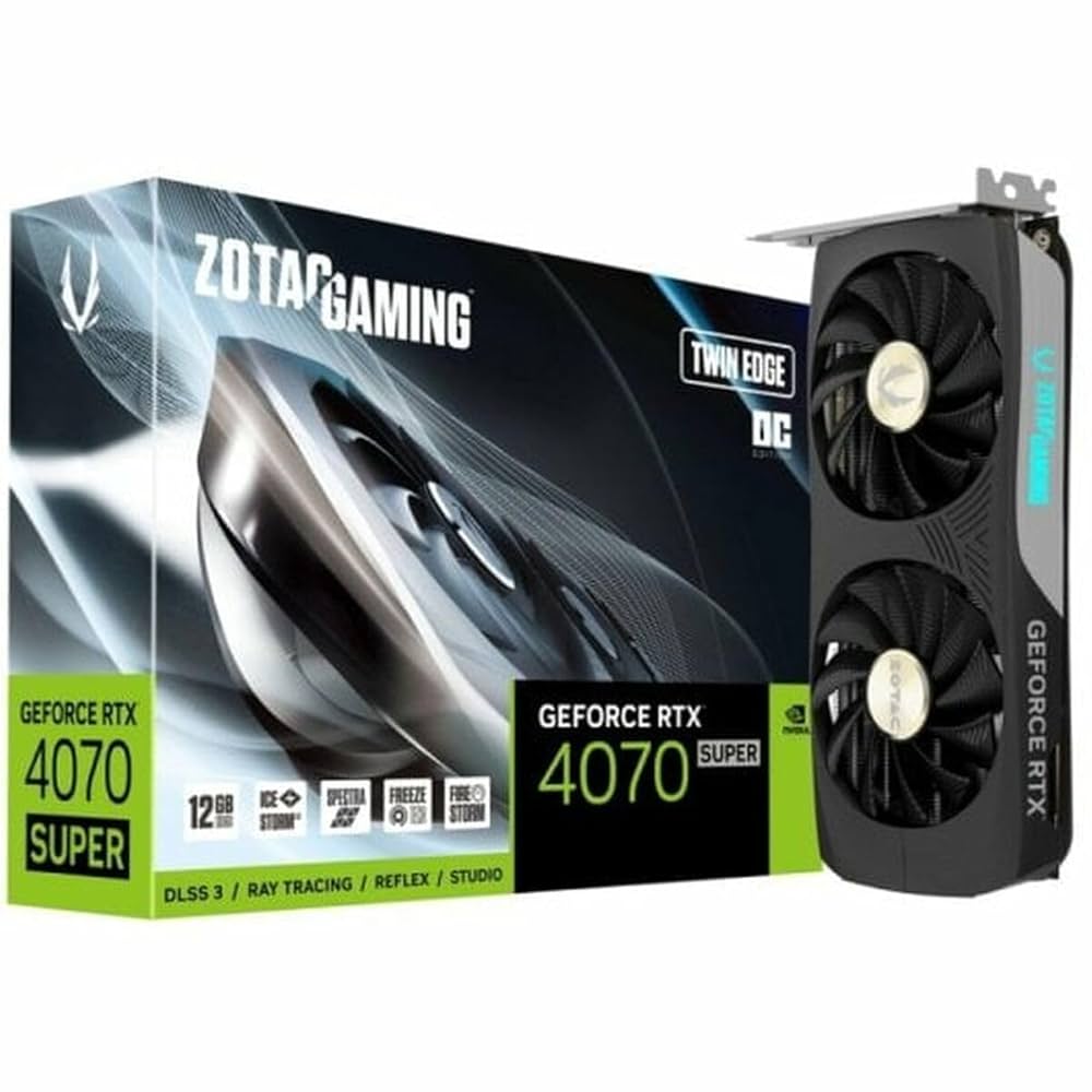 新品未開封 ZOTAC GeForce RTX 4070 TwinEdge OC VGA ZOTAC GeForce® RTX 4070 SUPER 12GB Twin Edge OC : Amazon
